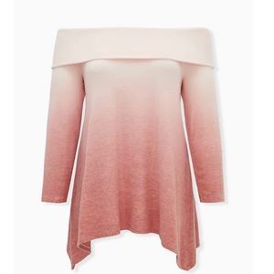 Super Soft Plush Dusty Coral Ombré Sharkbite .....